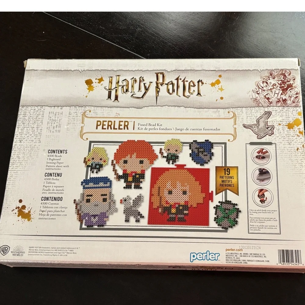 Harry Potter Perler Fused Bead Kit 4500pc 19 Patterns Wizarding World Craft Set